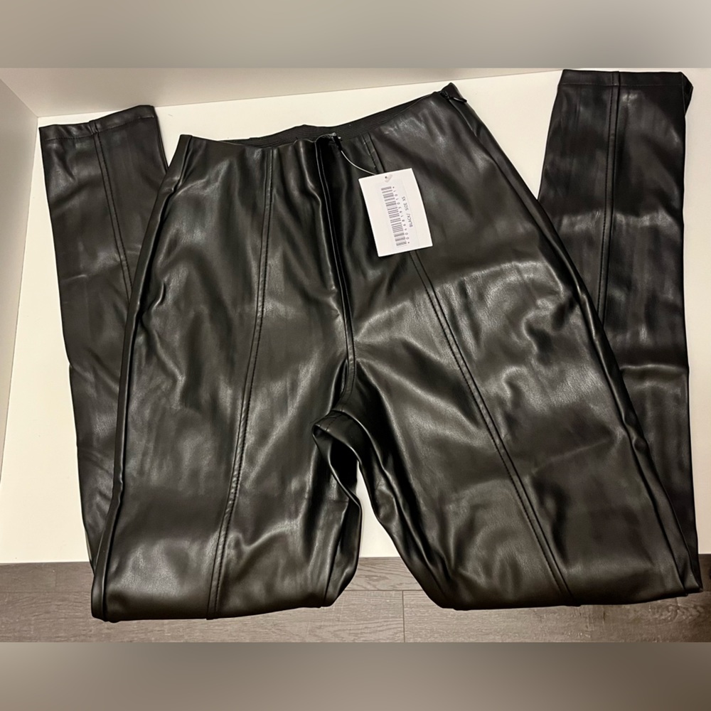 Faux Leather Ankle Pants